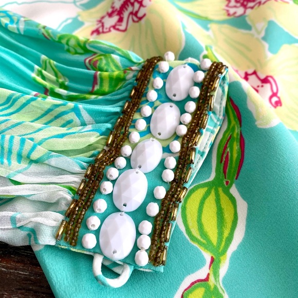 Lilly Pulitzer Silk Beaded Dress - Picture 5 of 8